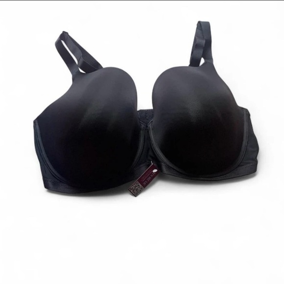 Adore me Black T-shirt Bra full coverage size 42F (DDD) lingerie coquette - Picture 1 of 6